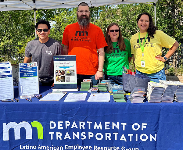 Photo: Alex Molina Mendoza, James Pontius, Laura Shrout, and Isela Xitlali Gómez.